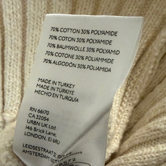 Anthropologie Cold shoulder Turtleneck Sweater - Cream medium - Picture 4 of 7